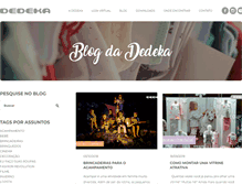 Tablet Screenshot of blog.dedeka.com.br